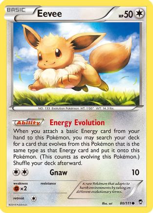 Eevee 080/111 - XY Furious Fists