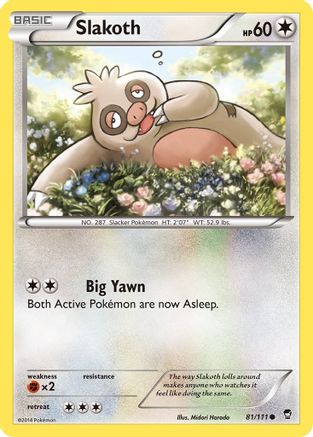 Slakoth 081/111 - XY Furious Fists