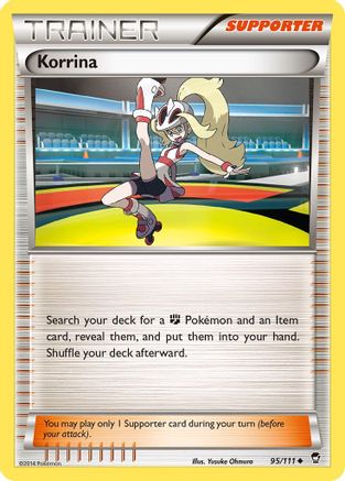 Korrina 095/111 - XY Furious Fists Reverse Holofoil