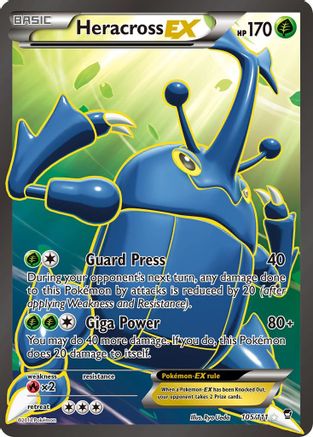 Heracross EX (Full Art) 105/111 - XY Furious Fists Holofoil