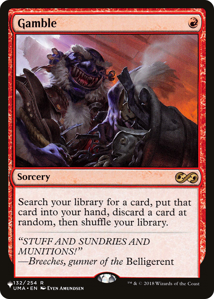 Gamble (LIST-UMA-132) - The List