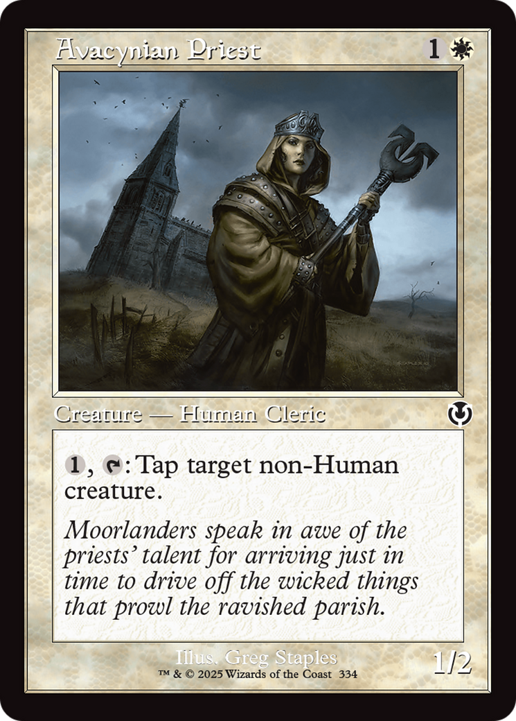 Avacynian Priest (Retro Frame) (INR-334) - Innistrad Remastered Foil