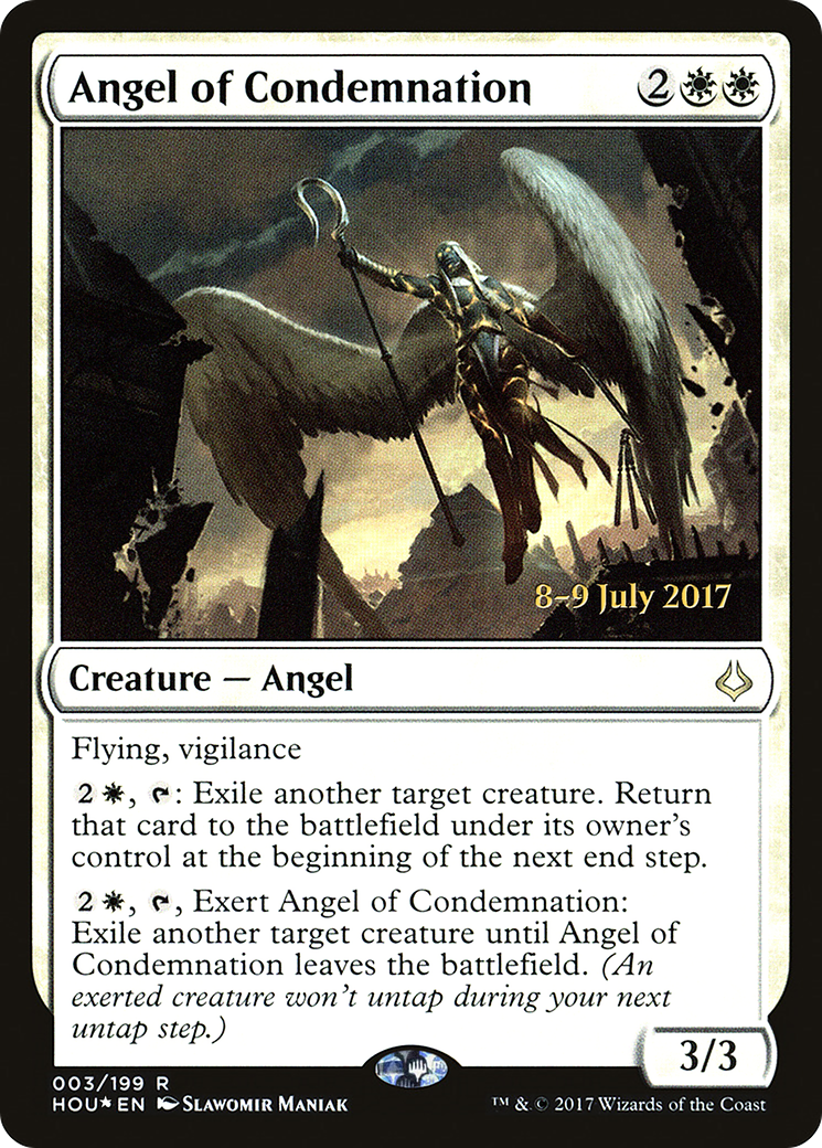 Angel of Condemnation (PRE-03S) - Hour of Devastation Promos Foil