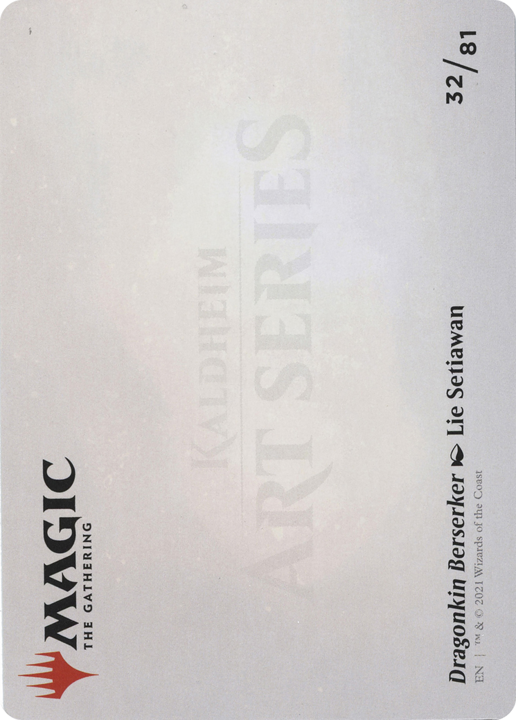 Dragonkin Berserker // Dragonkin Berserker (ASKHM-032) - Art Series: Kaldheim (Borderless)