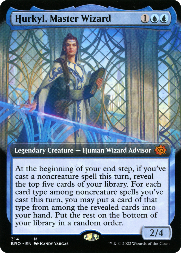Hurkyl, Master Wizard (BRO-314) - The Brothers' War: (Extended Art) Foil