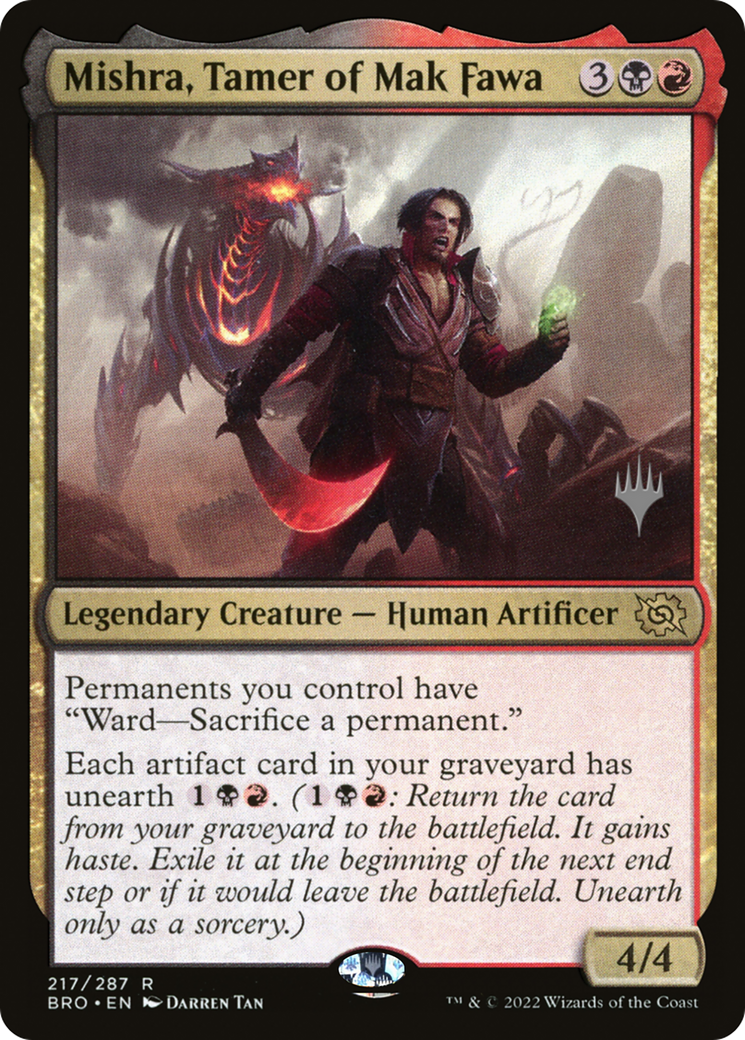 Mishra, Tamer of Mak Fawa (PPBRO-217P) - The Brothers' War Promos Foil