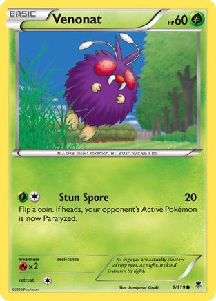 Venonat 001/119 - XY Phantom Forces