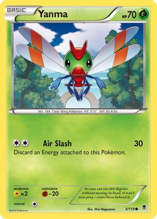 Yanma 003/119 - XY Phantom Forces Reverse Holofoil