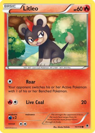 Litleo 011/119 - XY Phantom Forces Reverse Holofoil