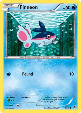 Finneon 018/119 - XY Phantom Forces Reverse Holofoil