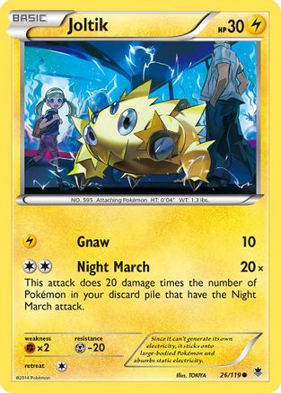 Joltik 026/119 - XY Phantom Forces Reverse Holofoil