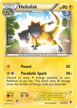 Heliolisk 030/119 - XY Phantom Forces Reverse Holofoil