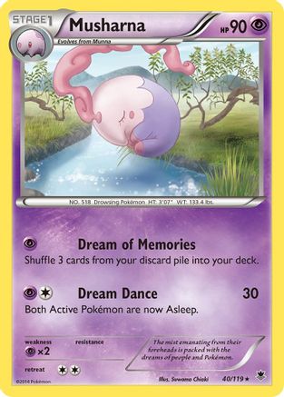 Musharna 040/119 - XY Phantom Forces Reverse Holofoil
