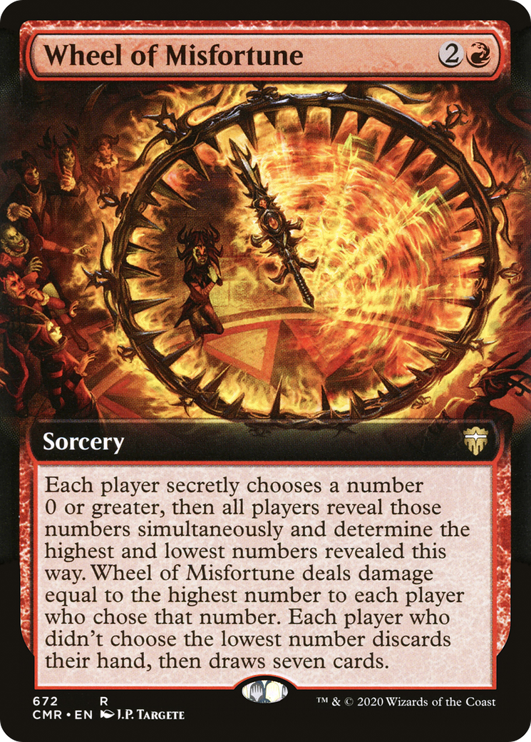 Wheel of Misfortune (CMR-672) - Commander Legends: (Extended Art) Foil