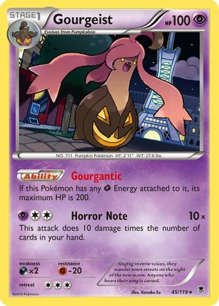 Gourgeist 045/119 - XY Phantom Forces Reverse Holofoil