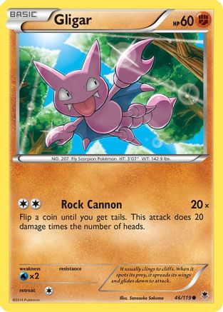 Gligar 046/119 - XY Phantom Forces Reverse Holofoil