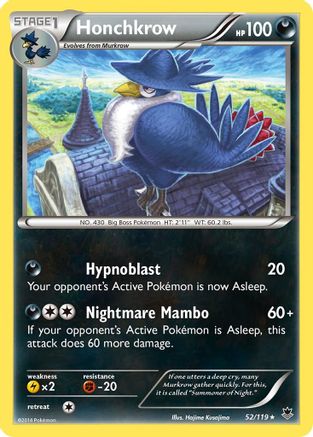 Honchkrow 052/119 - XY Phantom Forces