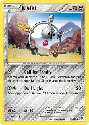 Klefki 066/119 - XY Phantom Forces Reverse Holofoil