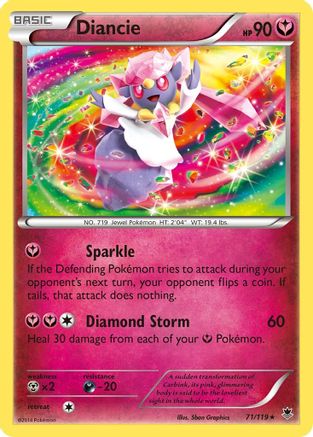 Diancie 071/119 - XY Phantom Forces Holofoil