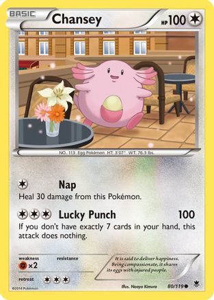 Chansey 080/119 - XY Phantom Forces Reverse Holofoil