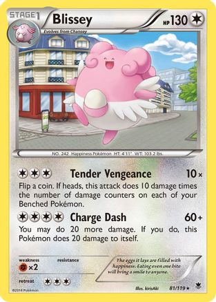 Blissey 081/119 - XY Phantom Forces Reverse Holofoil