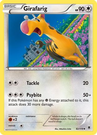 Girafarig 082/119 - XY Phantom Forces Reverse Holofoil
