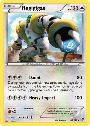 Regigigas 086/119 - XY Phantom Forces Holofoil