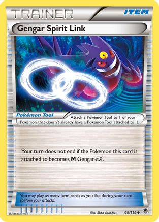 Gengar Spirit Link 095/119 - XY Phantom Forces Reverse Holofoil