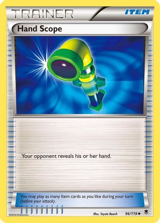 Hand Scope 096/119 - XY Phantom Forces Reverse Holofoil