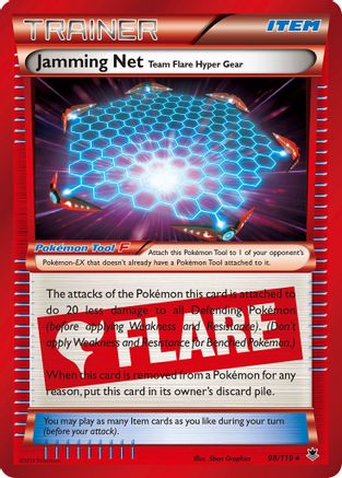 Jamming Net 098/119 - XY Phantom Forces Holofoil