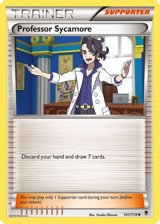 Professor Sycamore 101/119 - XY Phantom Forces Reverse Holofoil