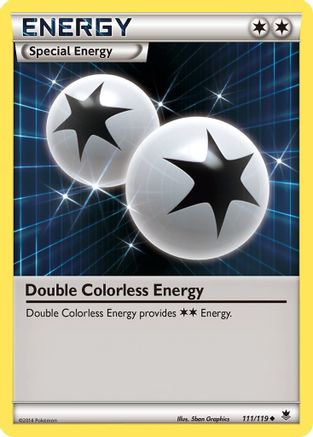 Double Colorless Energy 111/119 - XY Phantom Forces Reverse Holofoil
