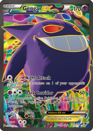 Gengar EX (Full Art) 114/119 - XY Phantom Forces Holofoil