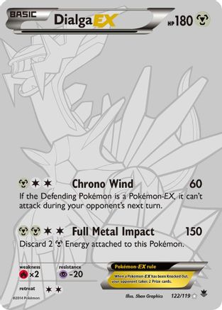 Dialga EX (Secret Rare) 122/119 - XY Phantom Forces Holofoil