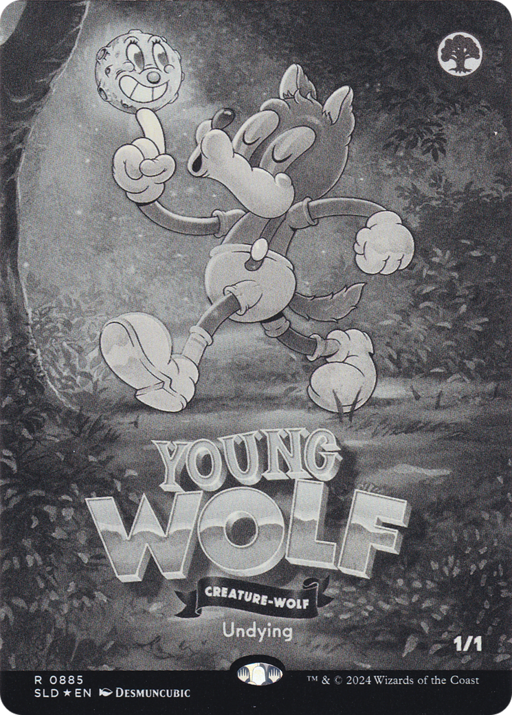 Young Wolf (SLD-885) - Secret Lair Drop (Borderless) Foil