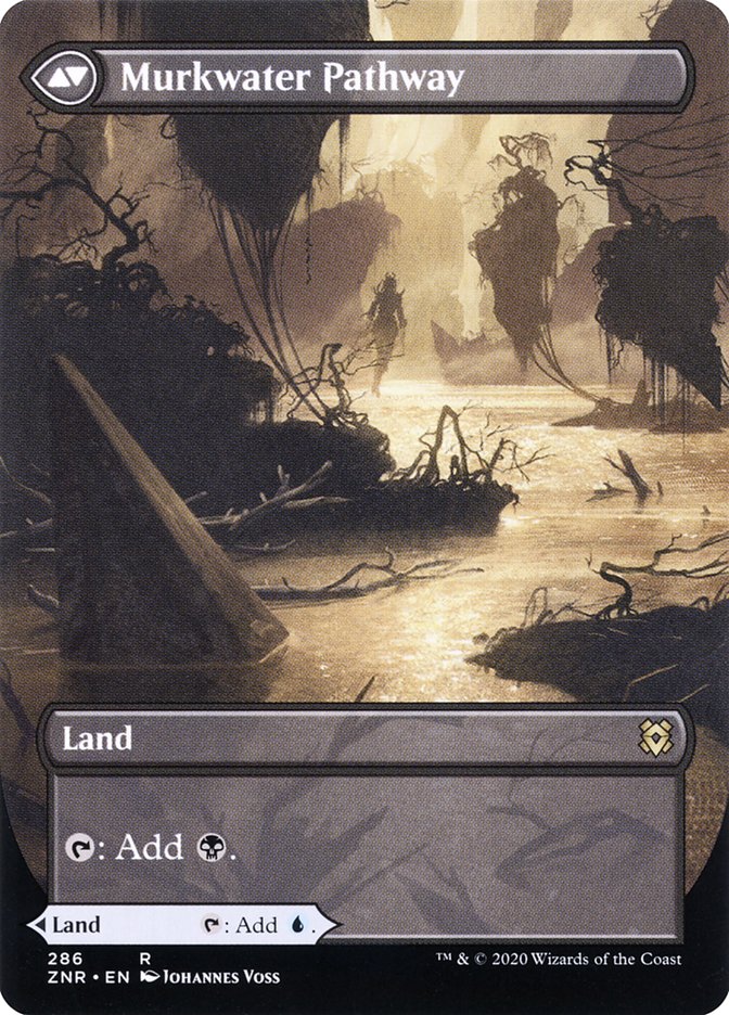 Clearwater Pathway // Murkwater Pathway (ZNR-286) - Zendikar Rising: (Showcase) (Borderless) Foil