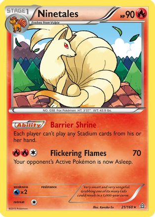 Ninetales 021/160 - XY Primal Clash