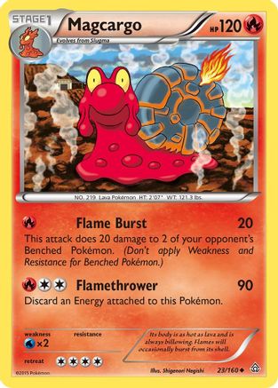Magcargo 023/160 - XY Primal Clash Reverse Holofoil