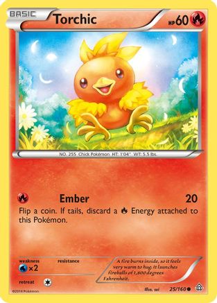 Torchic 025/160 - XY Primal Clash Reverse Holofoil