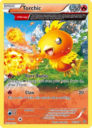 Torchic (Omega) 026/160 - XY Primal Clash