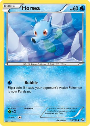Horsea 030/160 - XY Primal Clash Reverse Holofoil