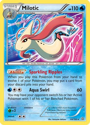 Milotic 044/160 - XY Primal Clash Reverse Holofoil