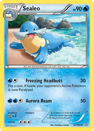 Sealeo 047/160 - XY Primal Clash Reverse Holofoil