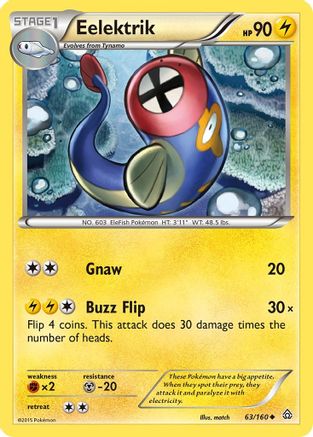 Eelektrik 063/160 - XY Primal Clash Reverse Holofoil