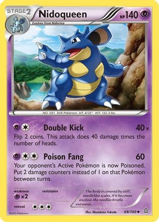 Nidoqueen 068/160 - XY Primal Clash Reverse Holofoil