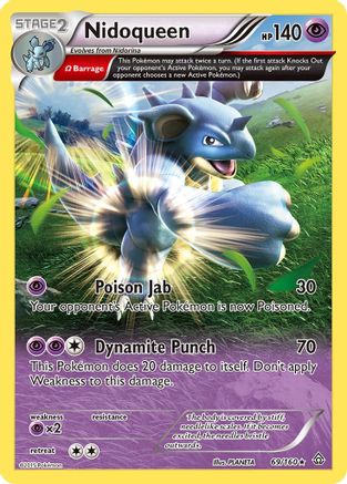 Nidoqueen (Omega) 069/160 - XY Primal Clash Reverse Holofoil