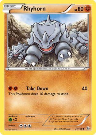 Rhyhorn 074/160 - XY Primal Clash