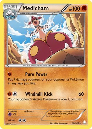Medicham 080/160 - XY Primal Clash Holofoil