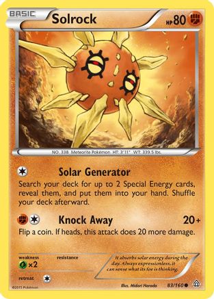 Solrock 083/160 - XY Primal Clash