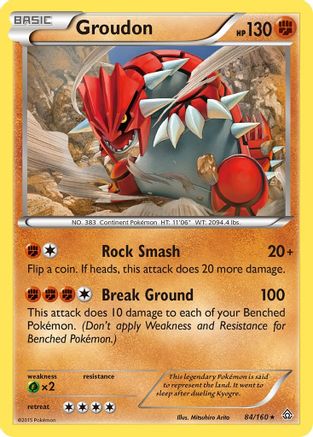 Groudon 084/160 - XY Primal Clash Reverse Holofoil